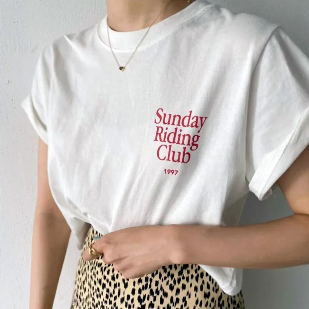 OAK + FORT Classic White Cropped Tee